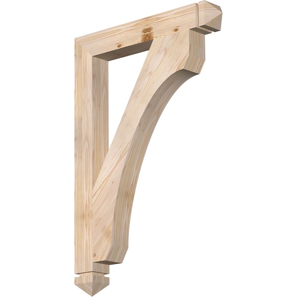 Ekena Millwork Legacy Arts & Crafts Smooth Bracket, Douglas Fir, 3 1/2"W x 26"D x 38"H BKT04X26X38LEC03SDF - main
